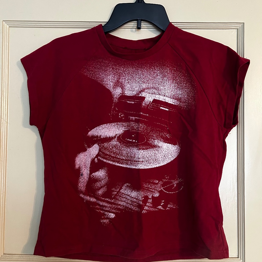 Red Record Top